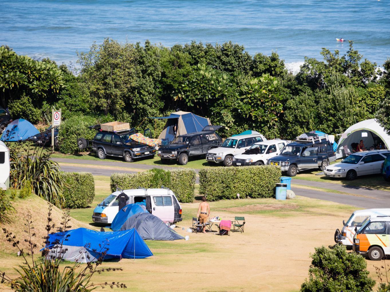 Fitzroy Beach Holiday Park New Plymouth Exterior foto